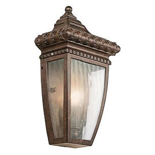 Venetian Rain Outdoor Flush Wall Lantern