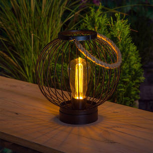Outdoor LED Filament Globe Lantern