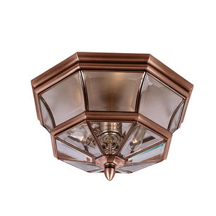 Newbury Flush Copper Mounted Lantern